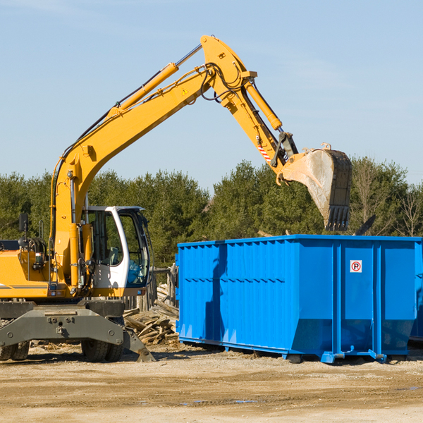 can i choose the location where the residential dumpster will be placed in Yankee Hill Nebraska